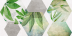 Плитка Laparet Focus зеленый ботаника матовый (25х50)
